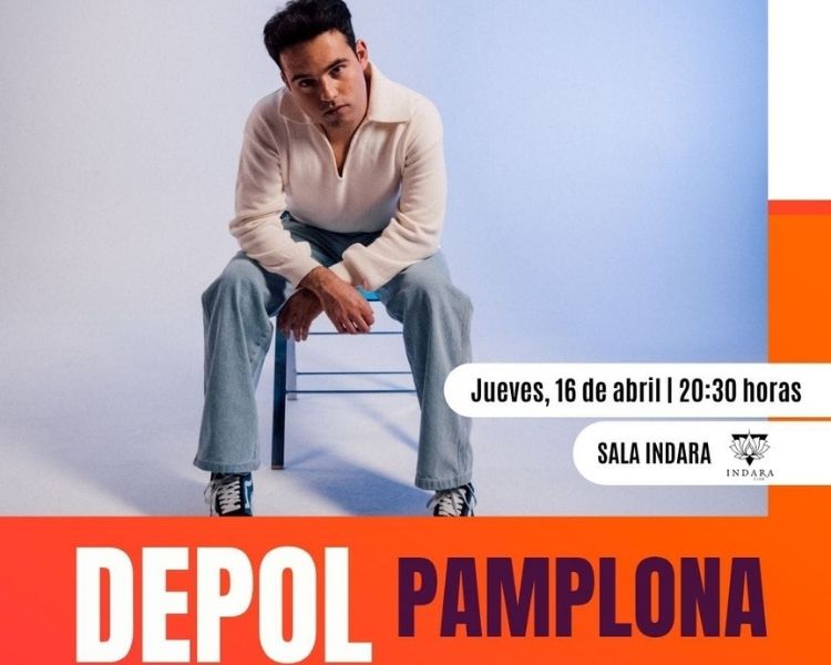 Cartel del showcase exclusivo de Depol en Indara Pamplona con Europa FM