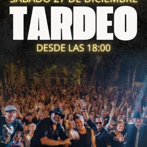 Cartel promocional del Tardeo en Indara del 27 de diciembre con concierto gratuito de Sr. Lemur a las 21:00 h.
